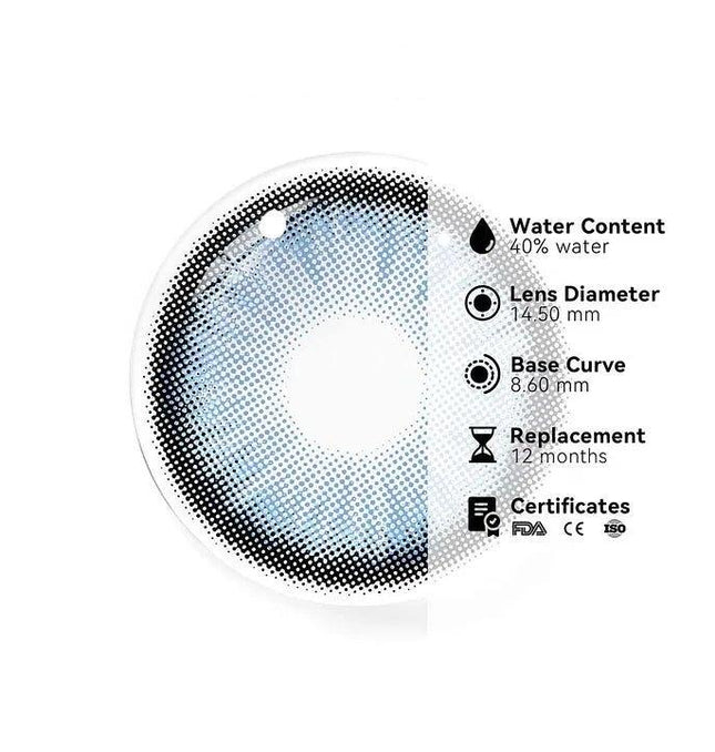 Luya Blue - 2 lenses | 6 months - Followlens