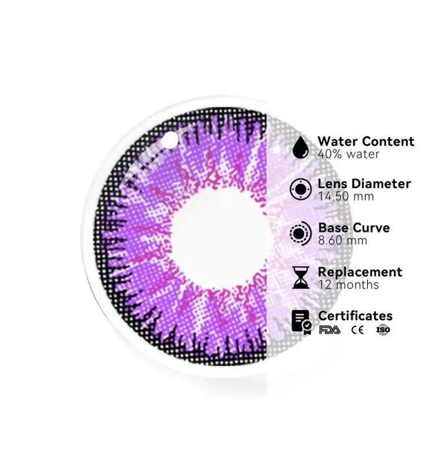 Vika Purple - 2 lenses - Followlens