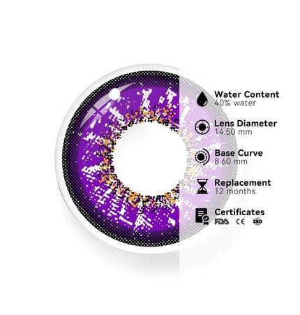 Vika Snow Purple - 2 lenses - Followlens